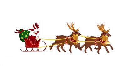 Noel Baba ile reindeers