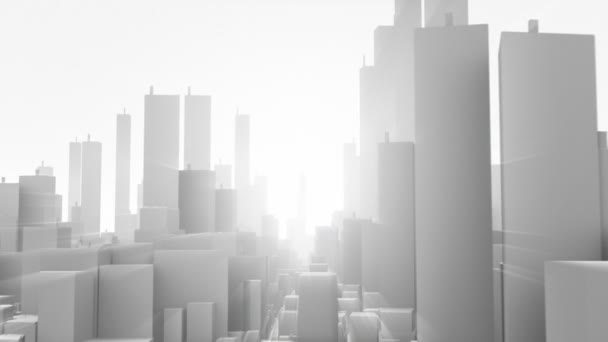 Політ у місті для світла — стокове відео