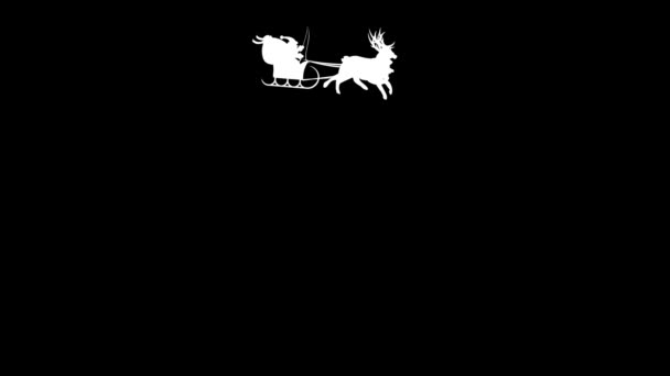 Santa con renne — Video Stock