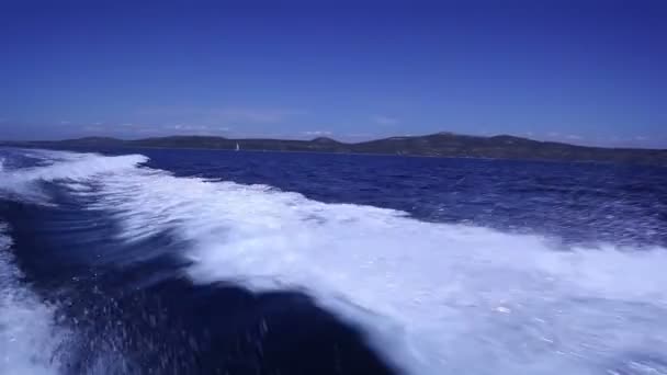 高速ボートの波 — ストック動画