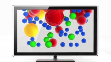 Renk topları uçar Hd Tv kapalı