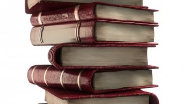 Kırmızı kitap yığını diploması ile