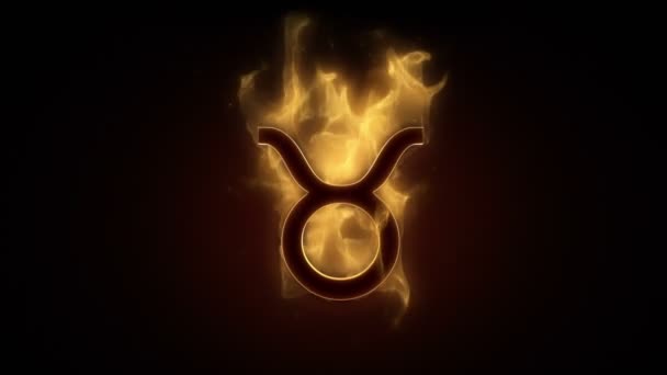 Taurus znamení horoskopu — Stock video