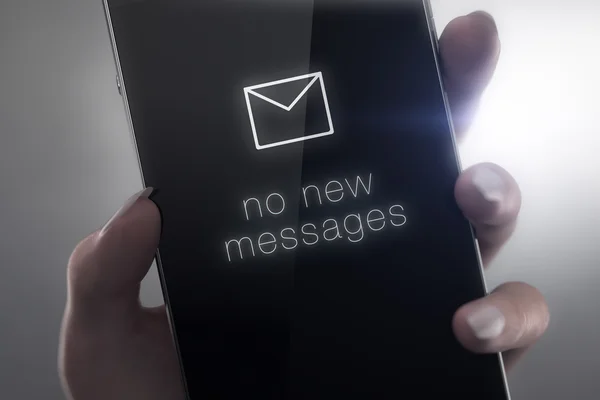 Aucun nouveau concept de messages — Photo