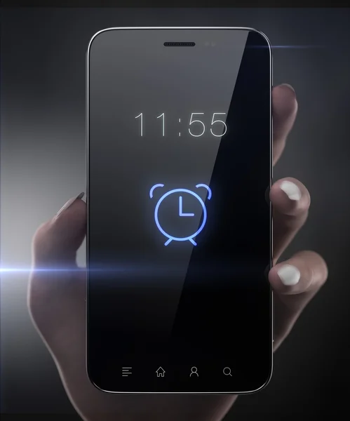 Alarm smartphone concept — Stockfoto