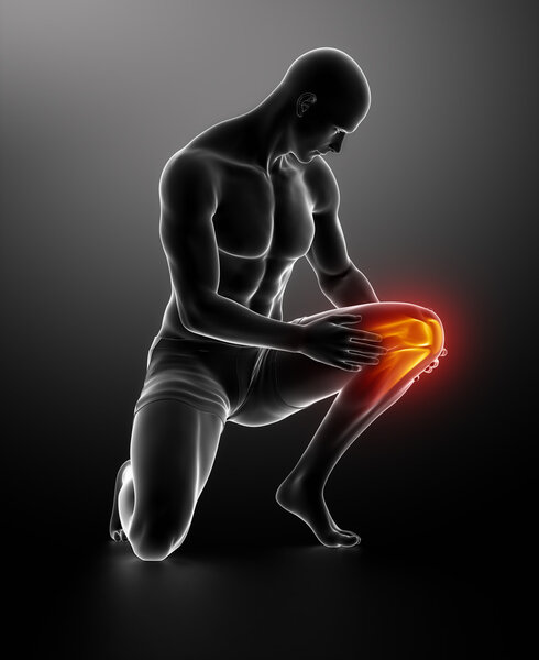 Человек получил травму колена
