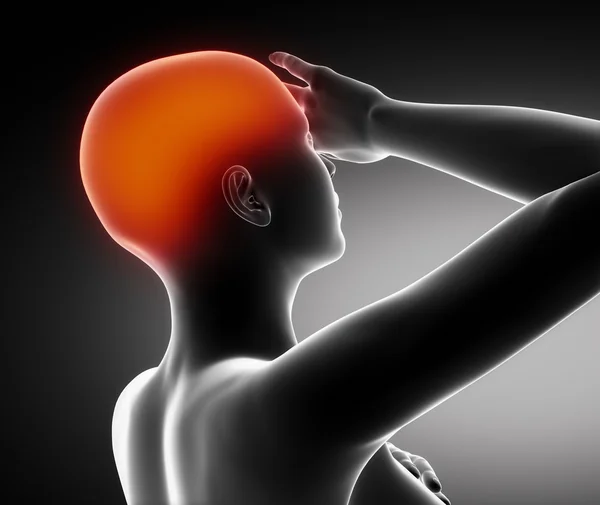 Koncepcja bólu głowy — Zdjęcie stockowe