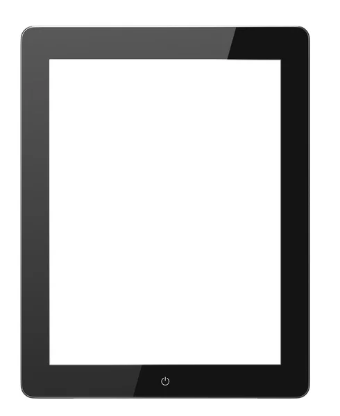 Podkładka z białym pusty ekran — Zdjęcie stockowe