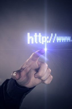 parmak sanal dokunmatik ekran için bağlanma