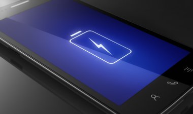 cep telefonu pil konsepti