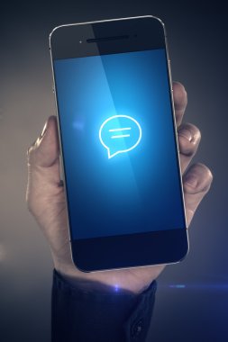 Communication sign on mobile phone