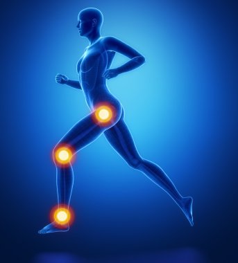 Bacak en spor bölgelerde yaralı