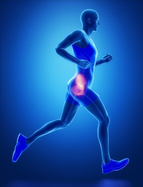 Running man with leg scan i