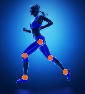 Bacak en spor bölgelerde yaralı