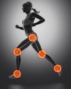 Bacak en spor regoins yaralı