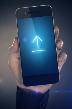 Oturum açma ekran smartphone upload