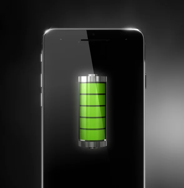 Ikona baterii Zielona komórka — Zdjęcie stockowe
