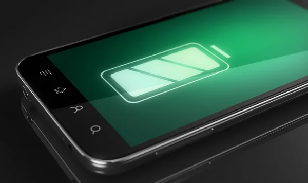 Mobiltelefon batteri koncept — Stockfoto