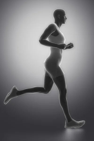 スポーツ服の男をジョギング — ストック写真