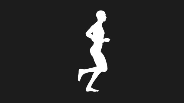 Correre uomo in loop — Video Stock