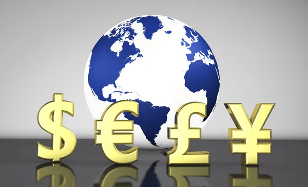 Negocios internacionales de cambio de divisas — Foto de Stock