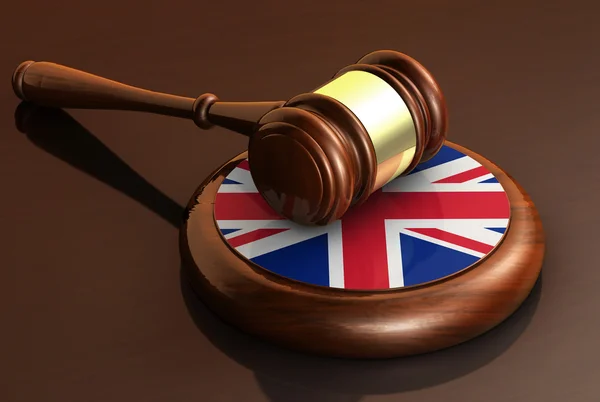 Prawo i brytyjskiej pojęcie sprawiedliwości — Zdjęcie stockowe