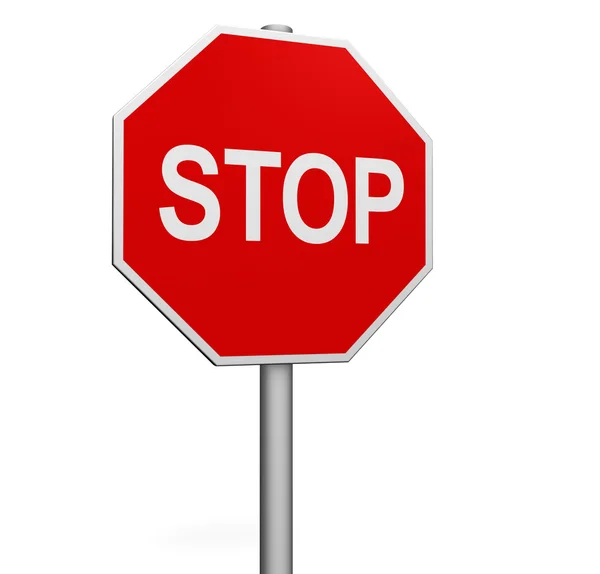 Stop Road Sign — Stock Photo, Image