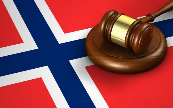 Norsko zákonů právní systém koncept — Stock fotografie