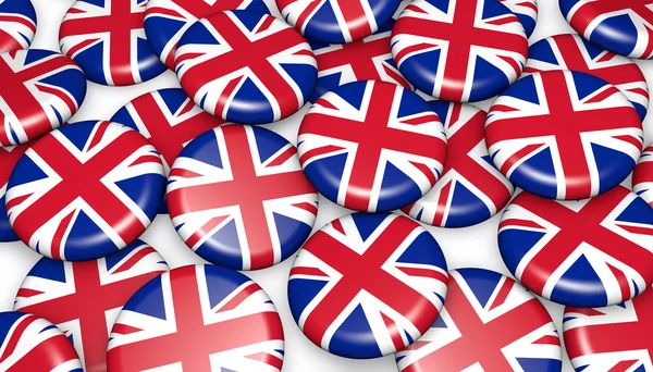 Vereinigtes Königreich Flagge uk Abzeichen Hintergrund — Stockfoto