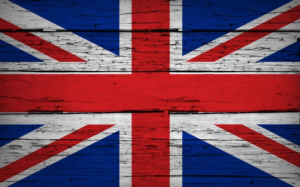 Bandera del Reino Unido Union Jack Grunge Fondo — Foto de Stock