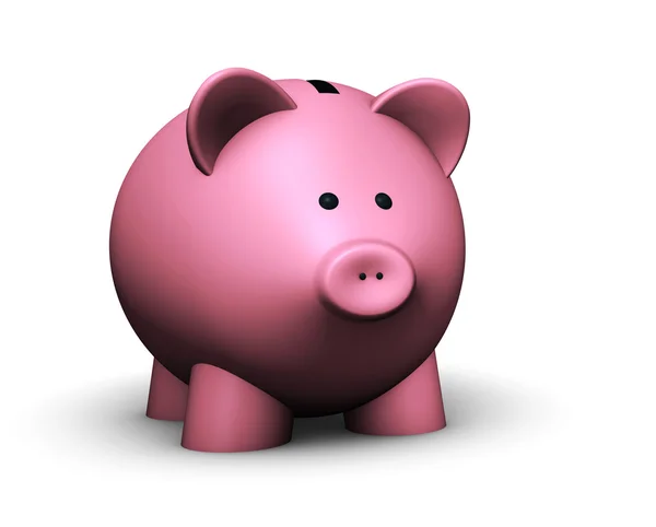 Piggy bank roze — Stockfoto