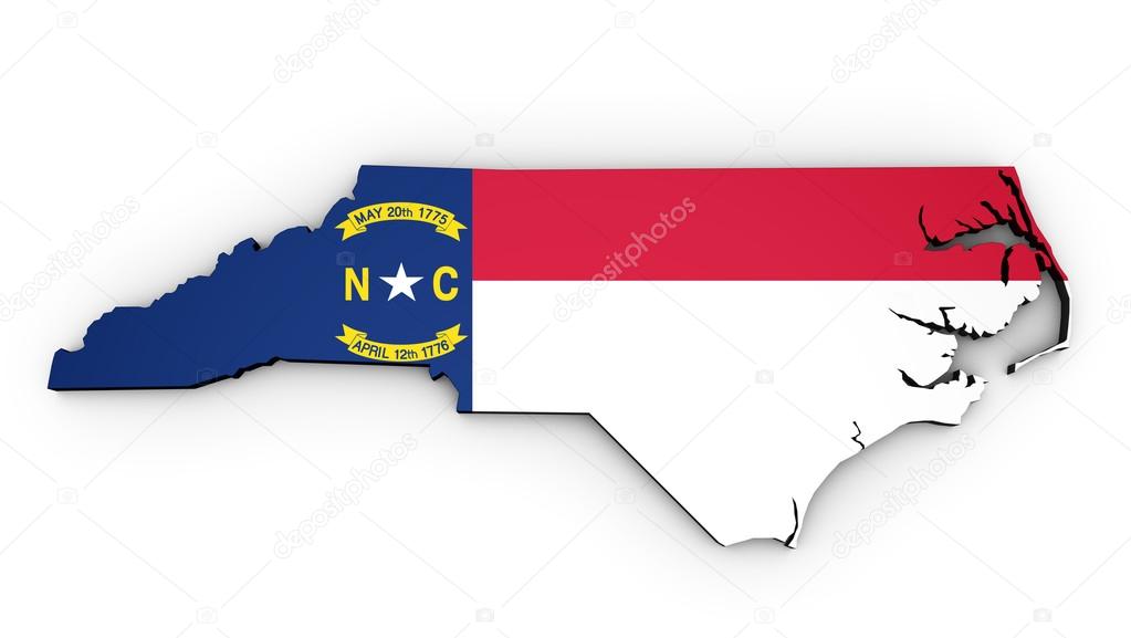 North Carolina State Flag Map Stock Photo by ©NiroDesign 107391742