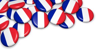 PIN rozetleri Fransız bayrağı