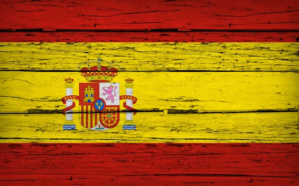 Spanische Flagge spanischer Grunge-Hintergrund — Stockfoto