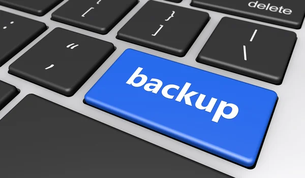 Data Backup Computer Key — Stock Photo, Image