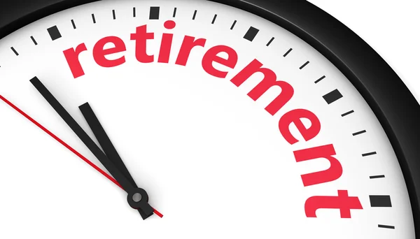 Czas na koncepcji planu emerytalnego — Zdjęcie stockowe