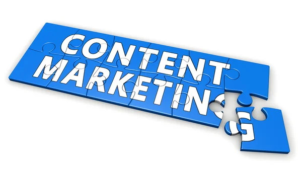 Concetto di sviluppo del Content Marketing — Foto Stock