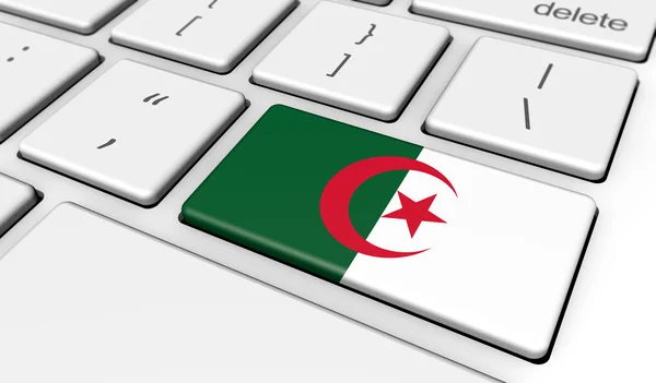 Algeriet digitaliseringen dator nätverk koncept — Stockfoto