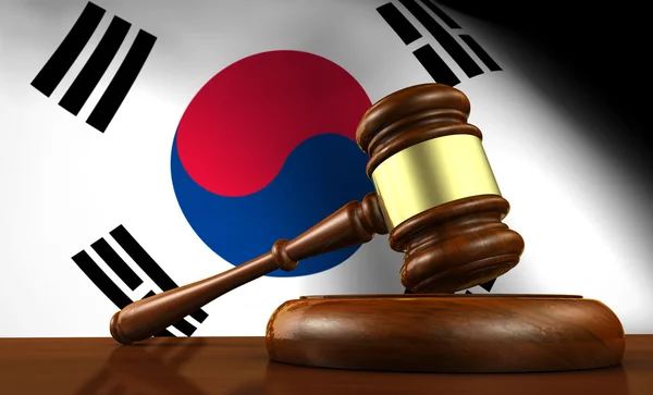 Corea del Sur Derecho Concepto de sistema jurídico — Foto de Stock