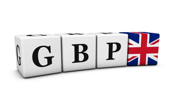 Великобританія фунт британський валюти Gbp код — стокове фото