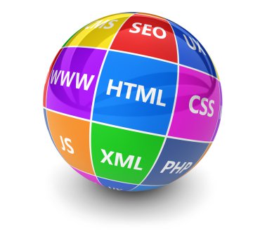Webdesign Internet geliştirme kavramı