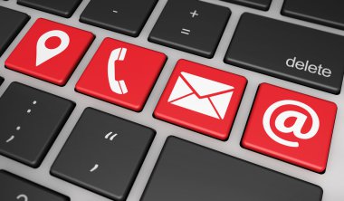 bize ulaşın web kavramı