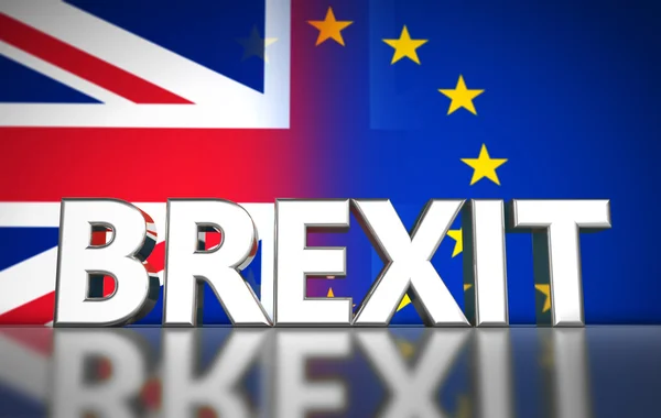 Conceito de Brexit Banner — Fotografia de Stock