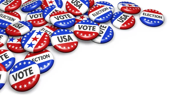 Insignias de campaña de elecciones presidenciales usa —  Fotos de Stock