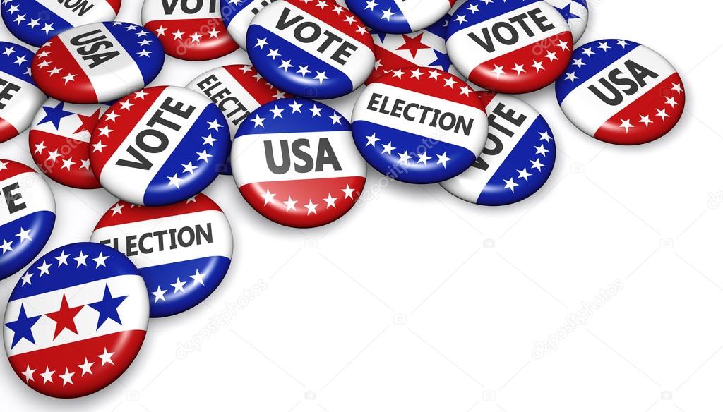 USA Presidential Election Campaign Badges