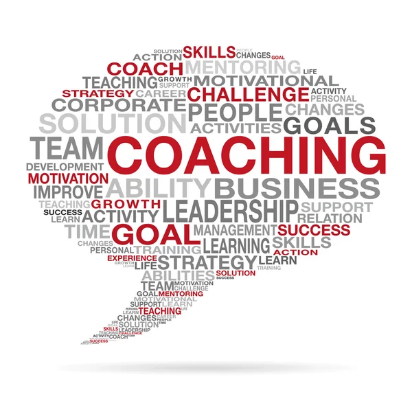 Business Coaching succes nuvem conceito —  Vetores de Stock