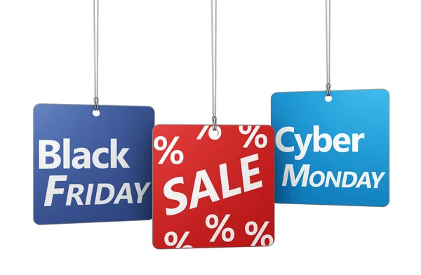 Černý pátek a pondělí Cyber prodej — Stock fotografie
