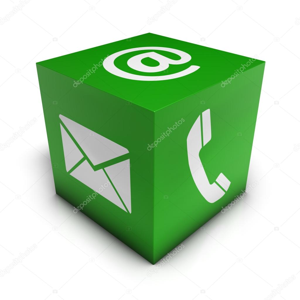 Web Contact Us Green Cube