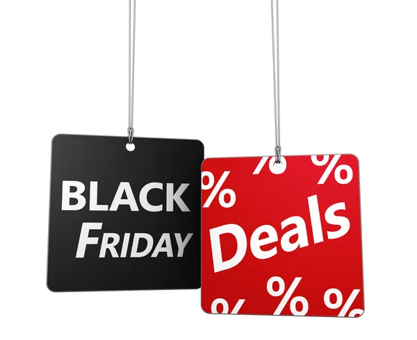 Black Friday Deals Tags — Stock Photo, Image