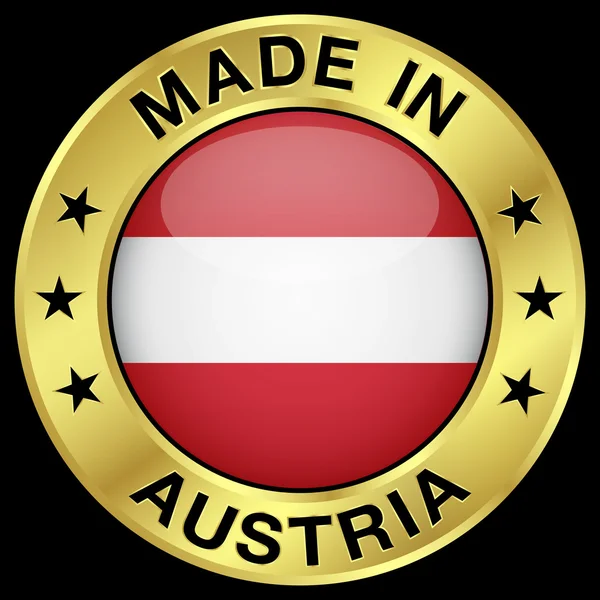 Fabricado en Austria — Vector de stock